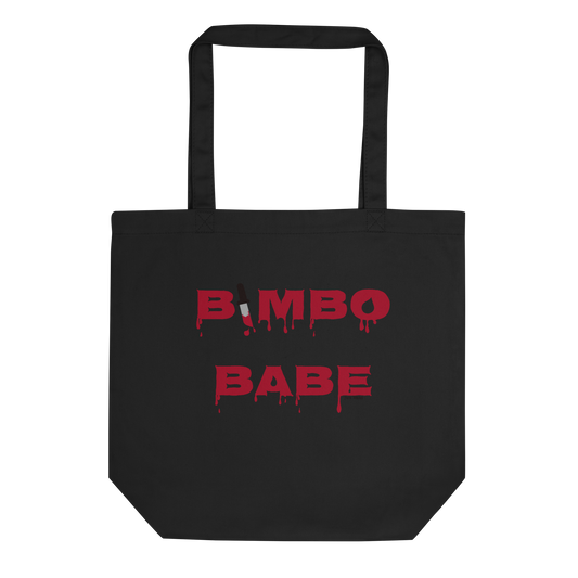 "Bimbo Babe"  Red Spooky Tote Bag