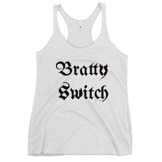 "Bratty Switch" Black Racerback Tank Top